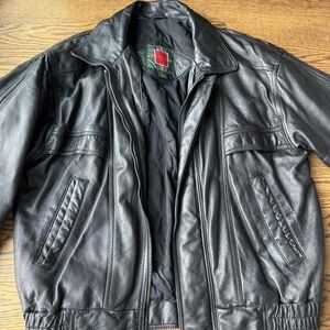 William Barry Vintage Leather Jacket Genuine Lambskin